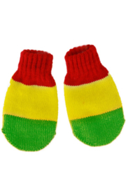 baby wanten / handschoenen rood geel groen