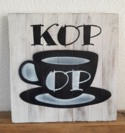 tekstbord | kop op