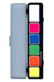 HWC palet neonkleuren 5x3 gram + 1x6 gram