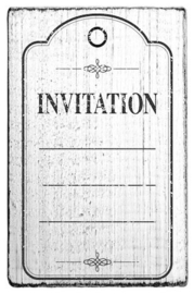 vintage stamp colop | invitation tag