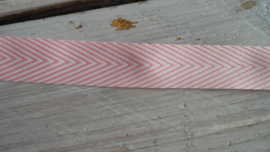 chevron lint zalm gestreept