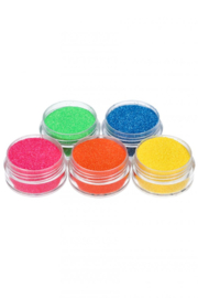 Fluorescent glitterset for glitter tattoo 5 x 5 ml