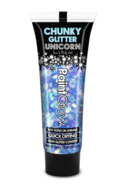 Chunky Glitters face & body gel | licht blauw