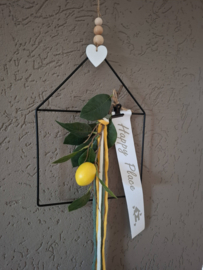 metalen frame huisje zwart