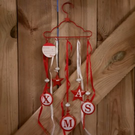 xmas hanger rood/wit