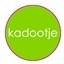 sticker rond kadootje "lime groen"