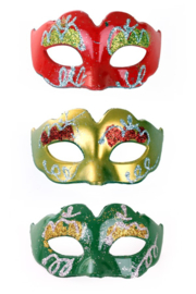 MINI oogmasker rood/geel/groen