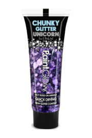 Chunky Glitter face & body gel | paars