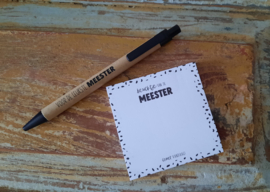 post it blokje | meester