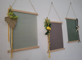 blanco doek met posterhanger