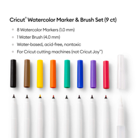 cricut watercolor markers + brush set