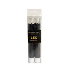 dinner kaars led | zwart