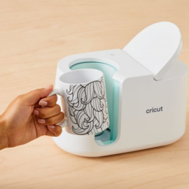 cricut mug grijs/wit 440ml