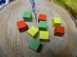 houten blokjes | rood/geel/groen