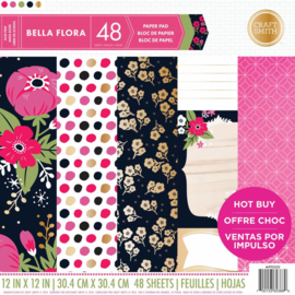 Craft Smith Bella Flora 12x12 Inch Paper Pad (MPP0202)