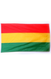 luxe vlag rood/geel/groen