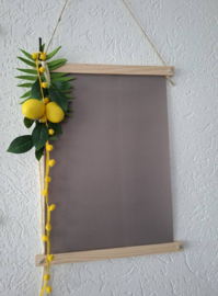blanco doek met posterhanger