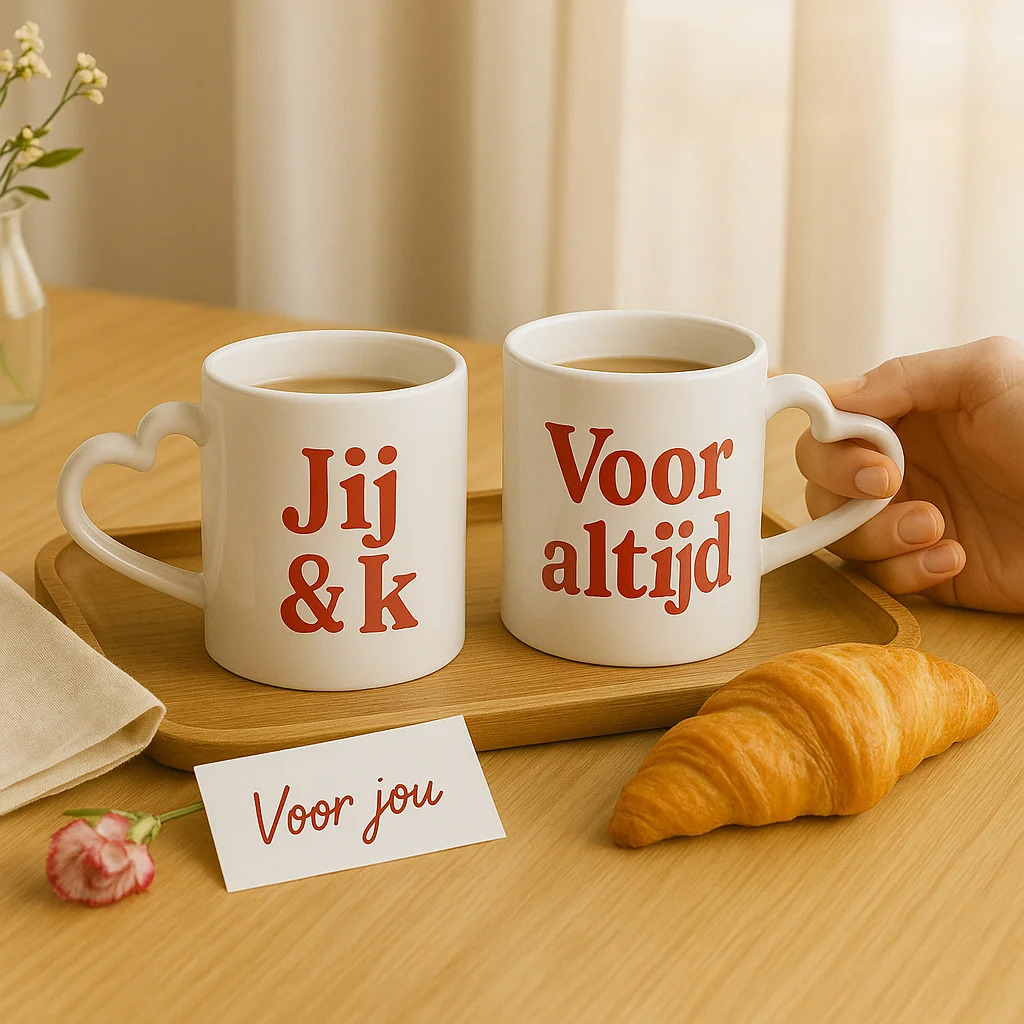 sublimatie mok met hart + doosje