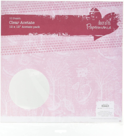 docrafts papermania  clear acetate sheets 30,5 x 30,5 cm