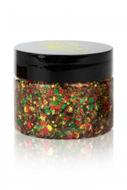 PXP pressed chunky glitter cream big red-yellow-green 40 ml