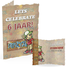 wenskaart jongen 6 jaar | Yvonne Creations