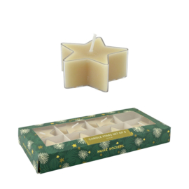 Deco Kaars Stars Set 8 | beige