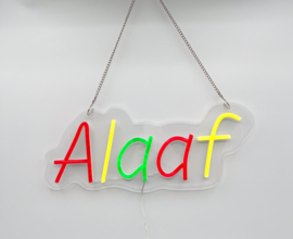 led neon ALAAF met timer