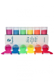 Fluorescent Fine Glitter Mix 6-pack 90 ml