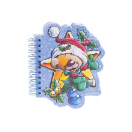 Diddl shaped notitieboek A6 kerst Pimboli