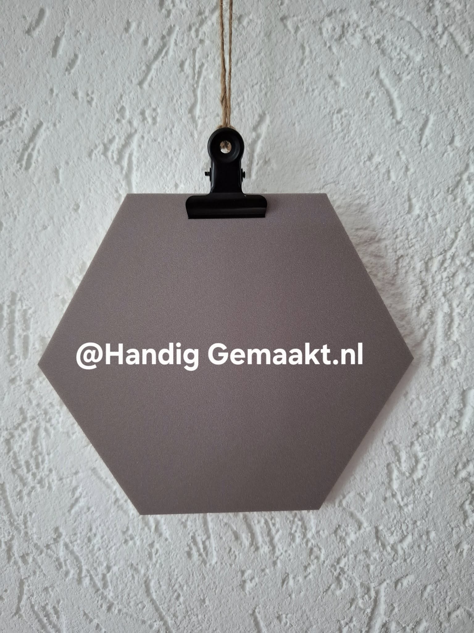 blanco hexagon bord zwart & taupe