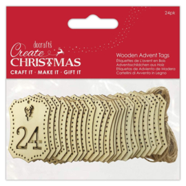 houten advent hangers