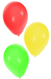 helium ballonnen rood geel groen