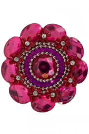 broche bloem | roze