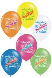 bonte ballonnen | Happy Birthday
