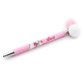 Diddl pen pompon roze
