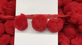 pompom band XL | rood