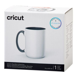 cricut mug grijs/wit 440ml