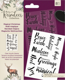The Reindeer Collection Clear Stamps Magical Christmas