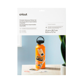 cricut printable waterproof sticker | transparant