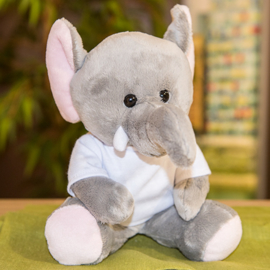 pluche olifant met t-shirt