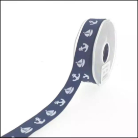 lint met anker en bootjes print