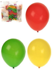 ballonnen helium rood/geel/groen