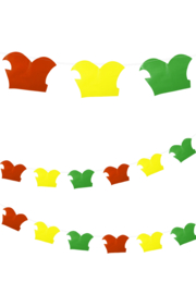 PVC Vlaggenlijn Prinsen muts rood geel groen brandvertragend