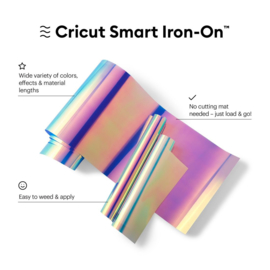 Smart Iron-On™ holografisch transblue 33 x 91 cm