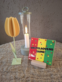 led lantaarn met kaars