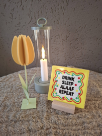 led lantaarn met kaars