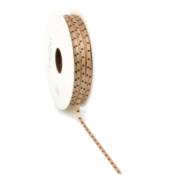 satijnlint stars naturel zwart 3mm
