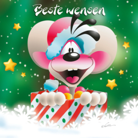 Diddl 3D-wenskaart – Beste wensen