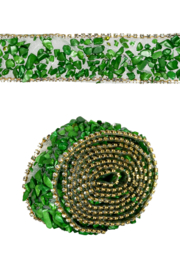 Strasspatches/lint groen