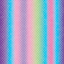 Infusible Ink ™ Transfer Sheet Patterns, Mermaid Rainbow